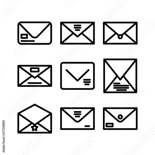 envelope icon or logo isolated sign symbol vector illustration - high quality black style vector icons 