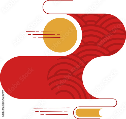 Abstract Japanese Graphic Element 