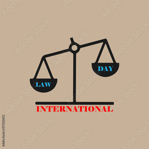 international law day slogan, typography graphic design, vektor illustration, for t-shirt, background, web background, poster and more.