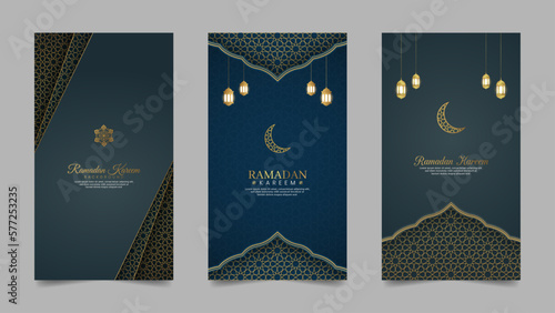 Ramadan Kareem Islamic Realistic Social Media Stories Collection Template
