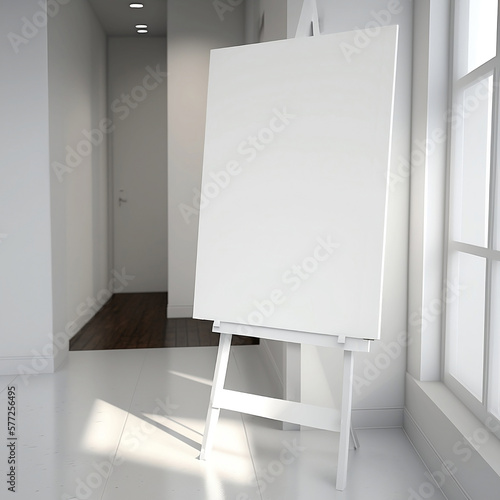 Sign Mockup, Easel Stand with Canvas, Canvas on Easel Stand, Easel Mockup, Canvas on Easel Stand, Easel with Canvas