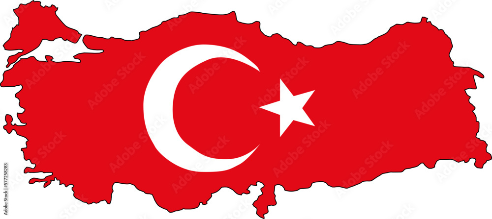 Vector Map of Turkey. High Quality and Accurate.