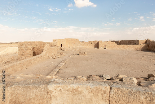 The ruins of the central city - fortress of the Nabateans - Avdat, between Petra and the port of Gaza on the trade route called the Incense Road, in southern Israel