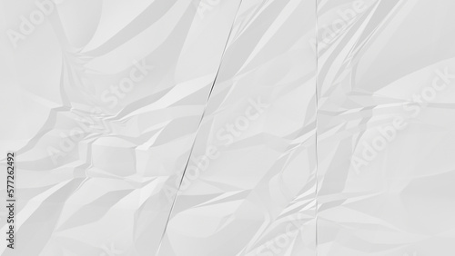 crumpled white paper background close up