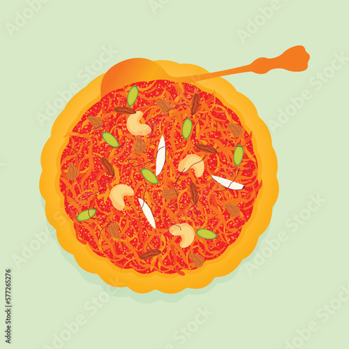 vector flat traditional sweets illustration