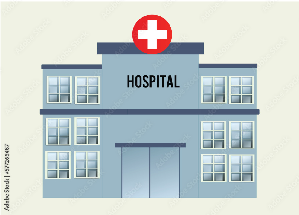 Hospital building vector Hospital building vector