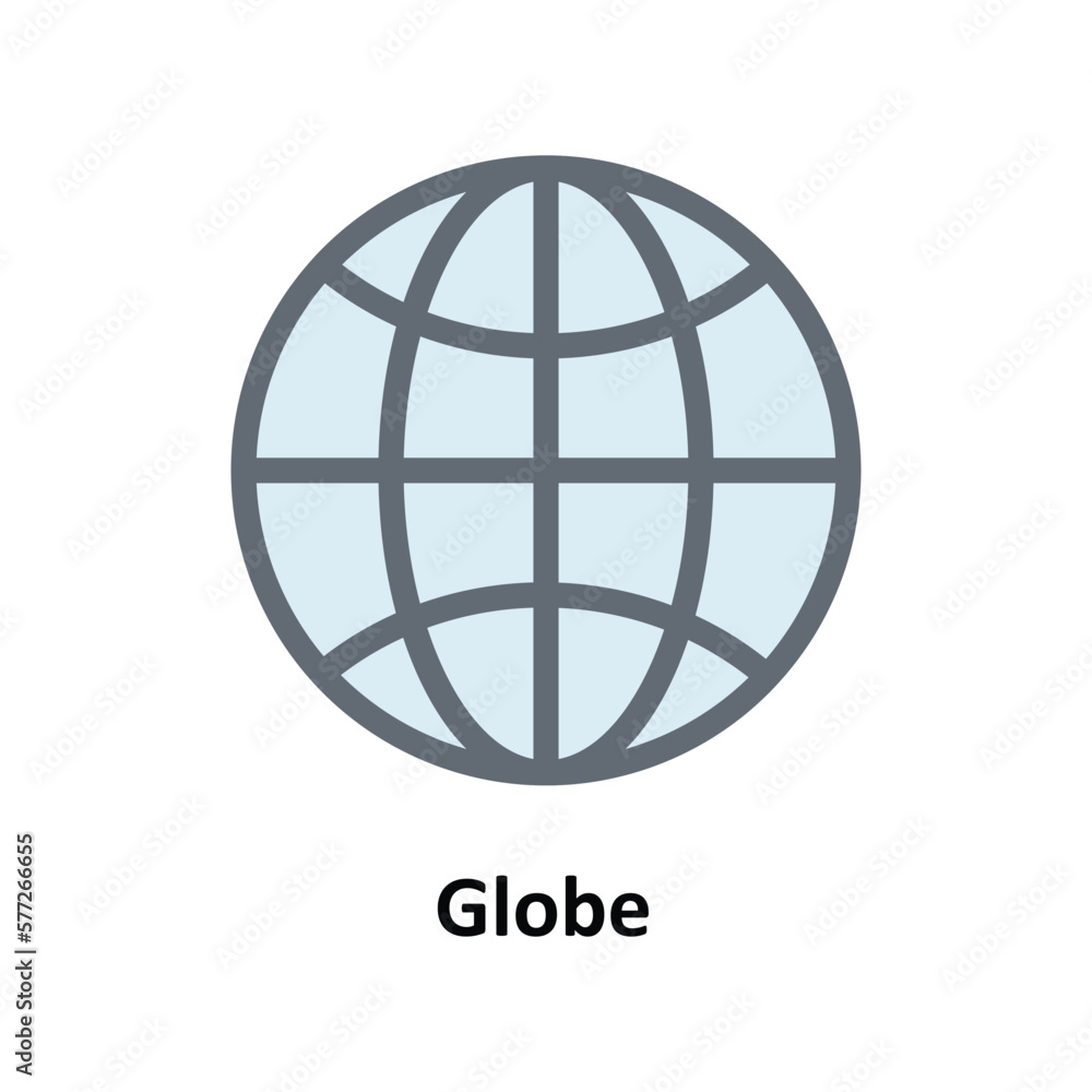 Globe Vector Fill Outline Icons. Simple stock illustration stock Globe Vector Fill Outline Icons. Simple stock illustration stock