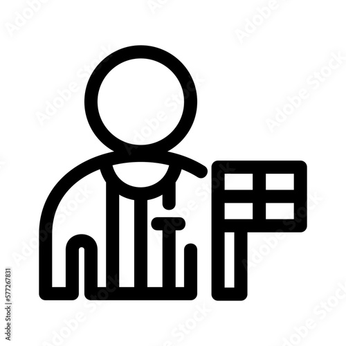 arbitrator icon or logo isolated sign symbol vector illustration - high quality black style vector icons

