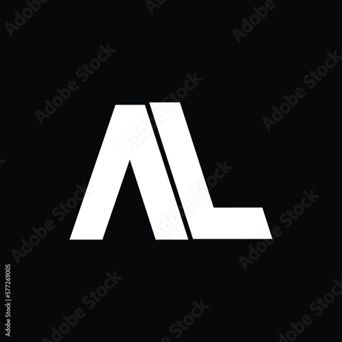 AL or LA letter logo. Unique attractive creative modern initial AL LA A L initial based letter icon logo