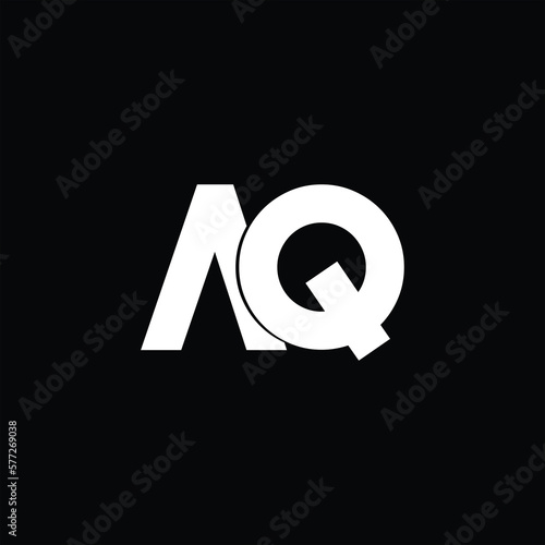 AQ or QA letter logo. Unique attractive creative modern initial AQ QA A Q initial based letter icon logo