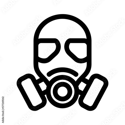 gas mask icon or logo isolated sign symbol vector illustration - high quality black style vector icons
