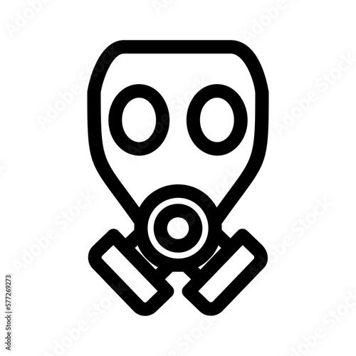 gas mask icon or logo isolated sign symbol vector illustration - high quality black style vector icons
 photo