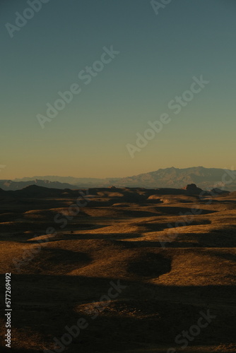 view of the horizon over the desert hills