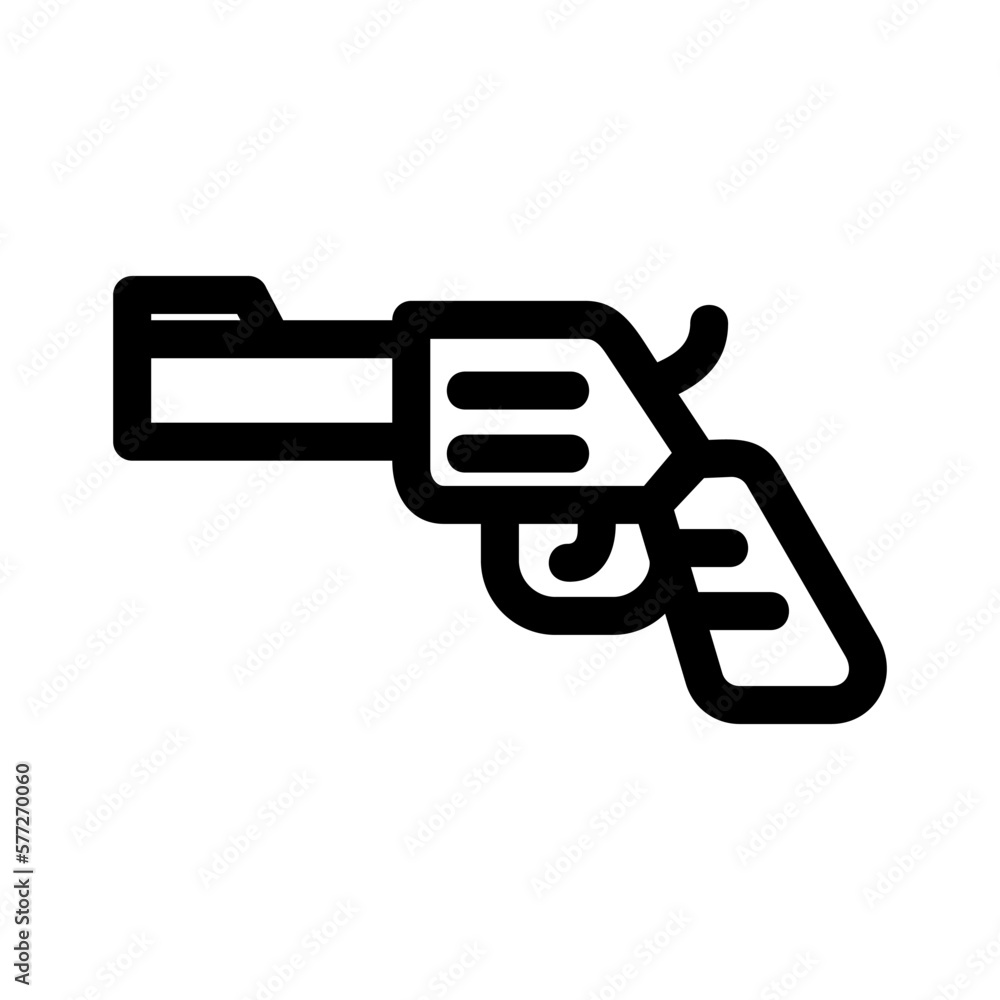 pistol icon or logo isolated sign symbol vector illustration - high quality black style vector icons
