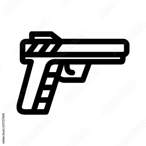 pistol icon or logo isolated sign symbol vector illustration - high quality black style vector icons 
