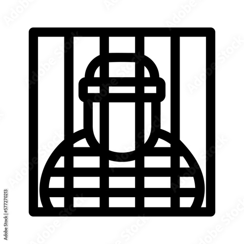 prisoner icon or logo isolated sign symbol vector illustration - high quality black style vector icons
