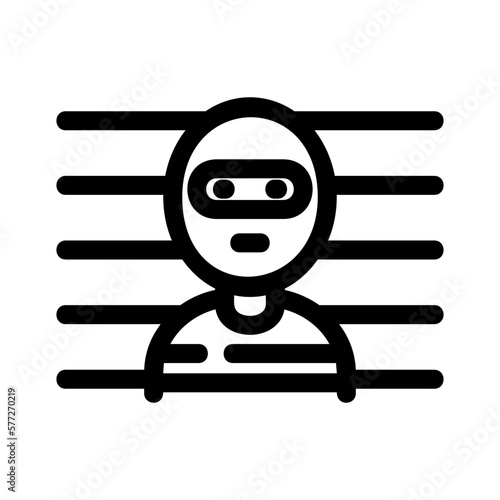 prisoner icon or logo isolated sign symbol vector illustration - high quality black style vector icons
