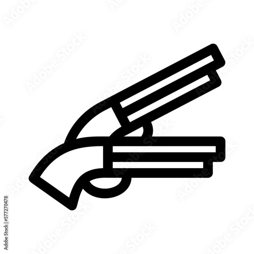 shotgun icon or logo isolated sign symbol vector illustration - high quality black style vector icons
