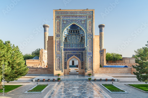 Exterior of the Gur-e-Amir (Guri Amir) in Samarkand, Uzbekistan photo