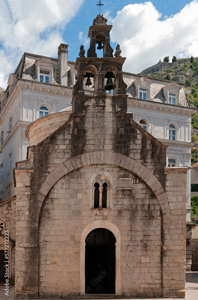 Church of Saint Luke in the town square in Kotor, Montenegro