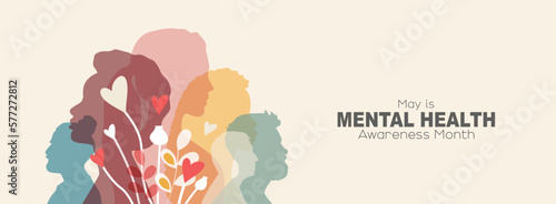 May is Mental Health Awareness Month banner.