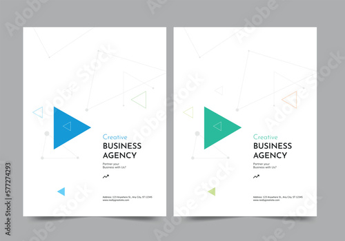 Brochure or template, annual report cover design background