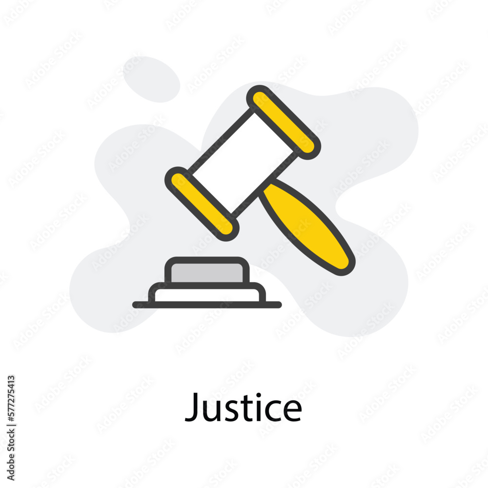 Justice icon design stock illustration Justice icon design stock illustration