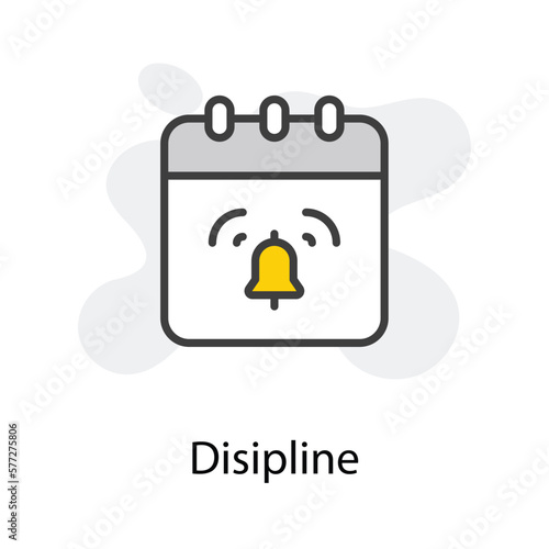 Discipline icon design stock illustration