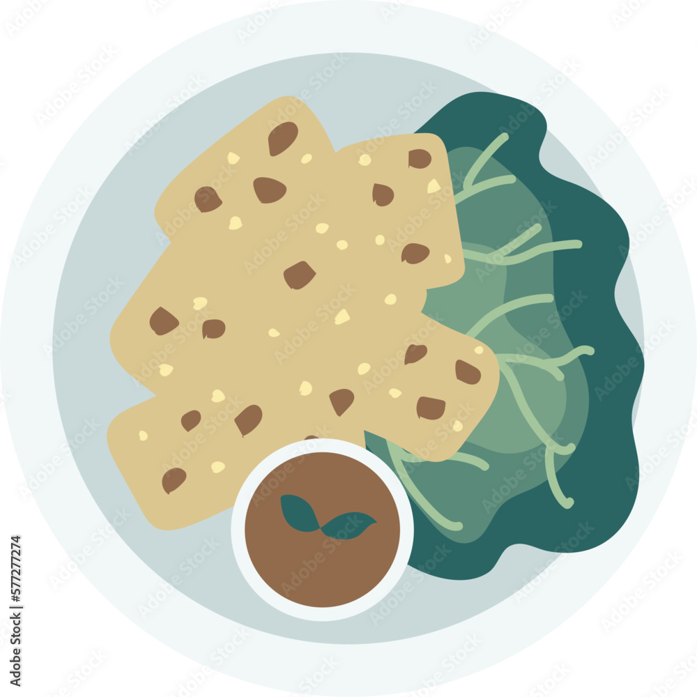 Food Dish Icon Illustration Food Dish Icon Illustration