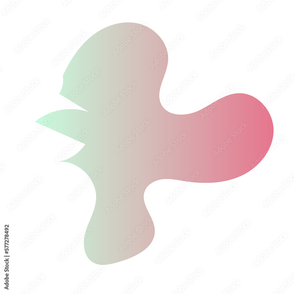 Futuristic Abstract Shapes Gradient Decor Futuristic Abstract Shapes Gradient Decor