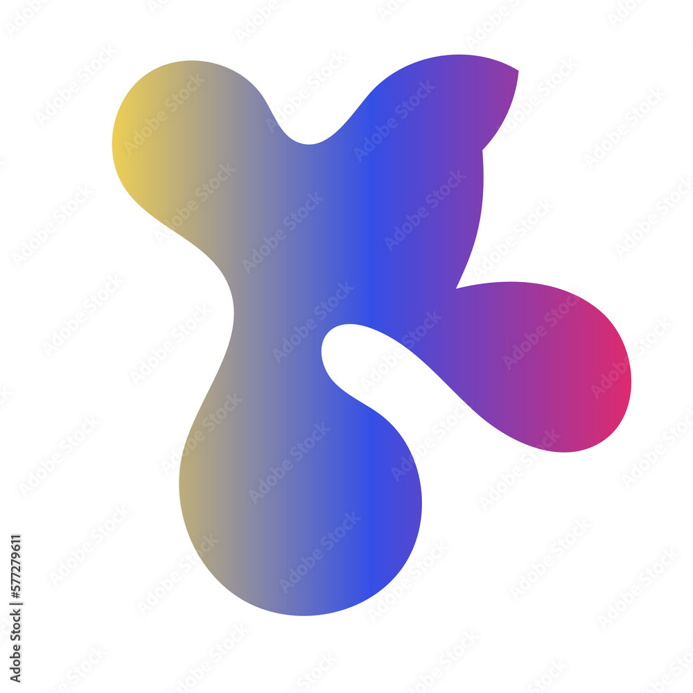 Futuristic Abstract Shapes Gradient Decor Futuristic Abstract Shapes Gradient Decor