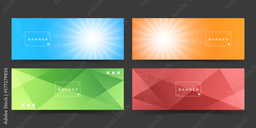 banner background. full color, gradation .collection .modern eps 10