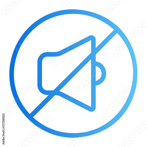 silent gradient icon