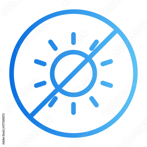 brightness gradient icon