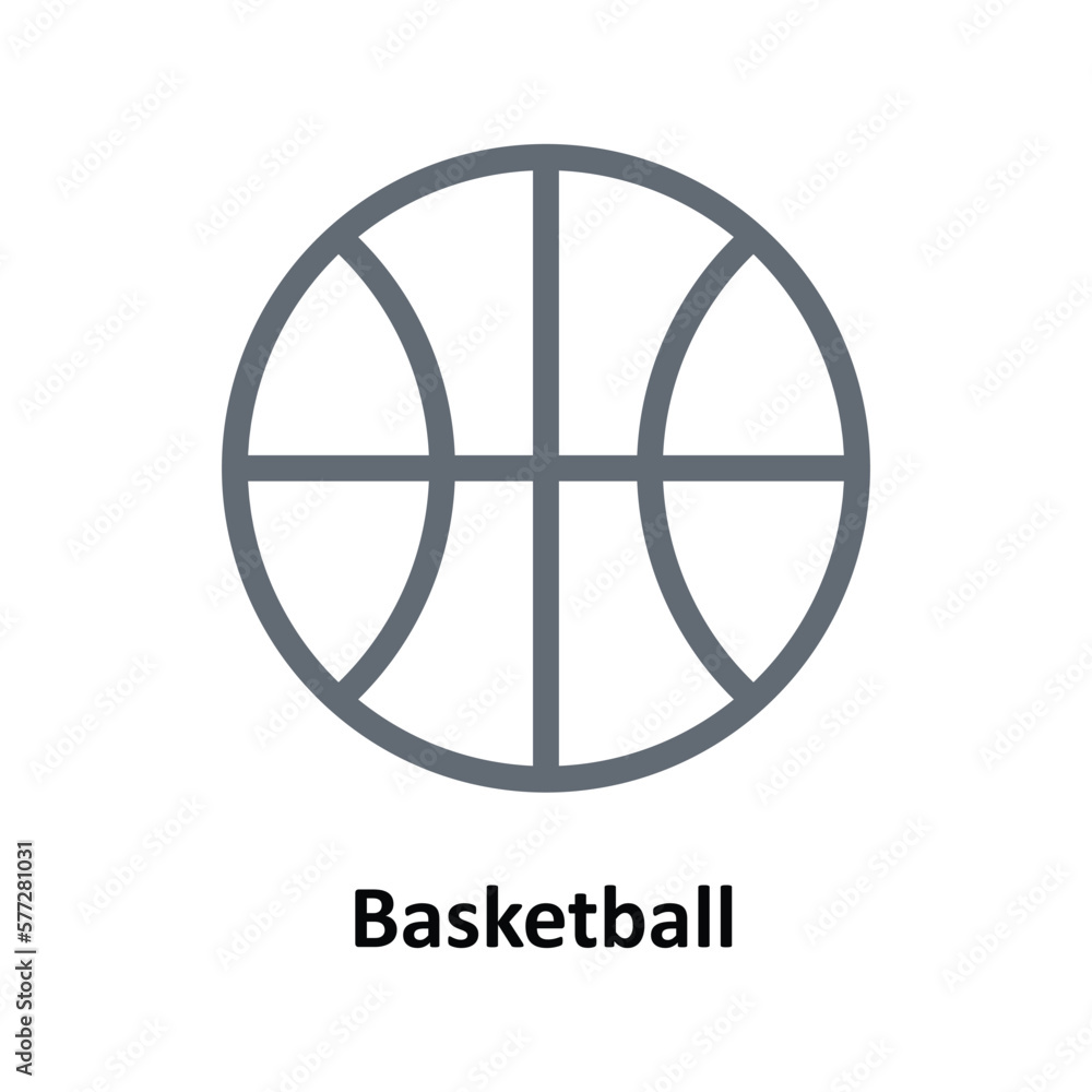 Basketball Vector Outline Icons. Simple stock illustration stock Basketball Vector Outline Icons. Simple stock illustration stock