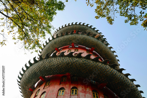 Giant Dragon Temple at Wat Samphran, Nakhon Pathom, Thailand
 photo