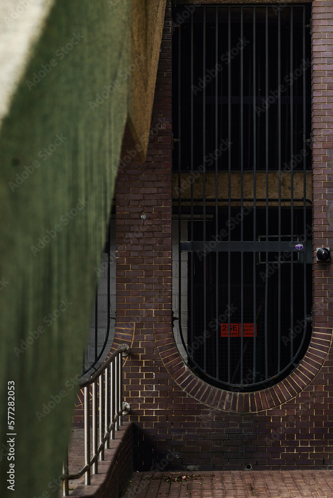 Modernist architecture of the estate and buildings in the Barbican district of London