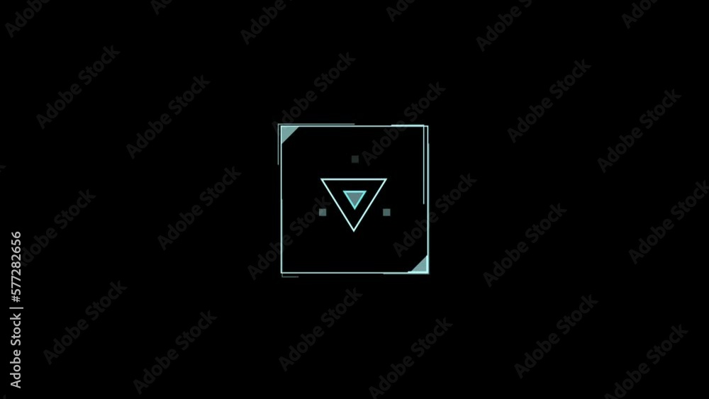 HUD Square seamless pattern spectrum looping animation lines Abstract background with hud square. HUD Square seamless pattern spectrum looping animation lines Abstract background with hud square.