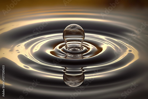 Droplet water ripple soften blur