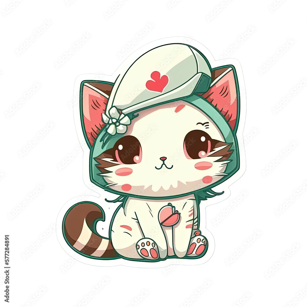 Nurse Cat Doctor Hospital, Generated AI, Generated, AI Nurse Cat Doctor Hospital, Generated AI, Generated, AI