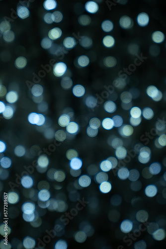 Blue christmas lights background