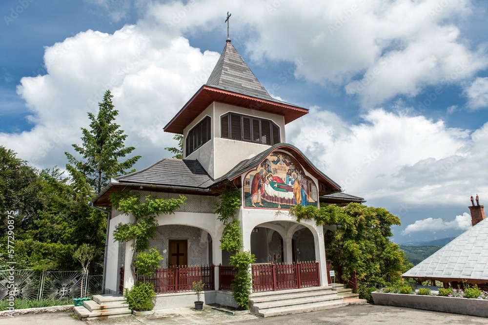 Monastery in the city of Oravita in Romania. Religious culture in Romania. Monastery in the city of Oravita in Romania. Religious culture in Romania.
