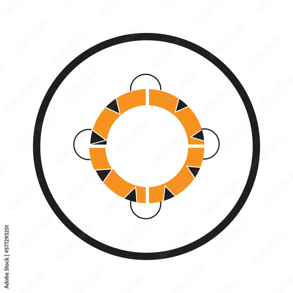 beach swimming tube icon beach swimming tube icon
