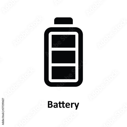 Battery Vector  solid Icons. Simple stock illustration stock