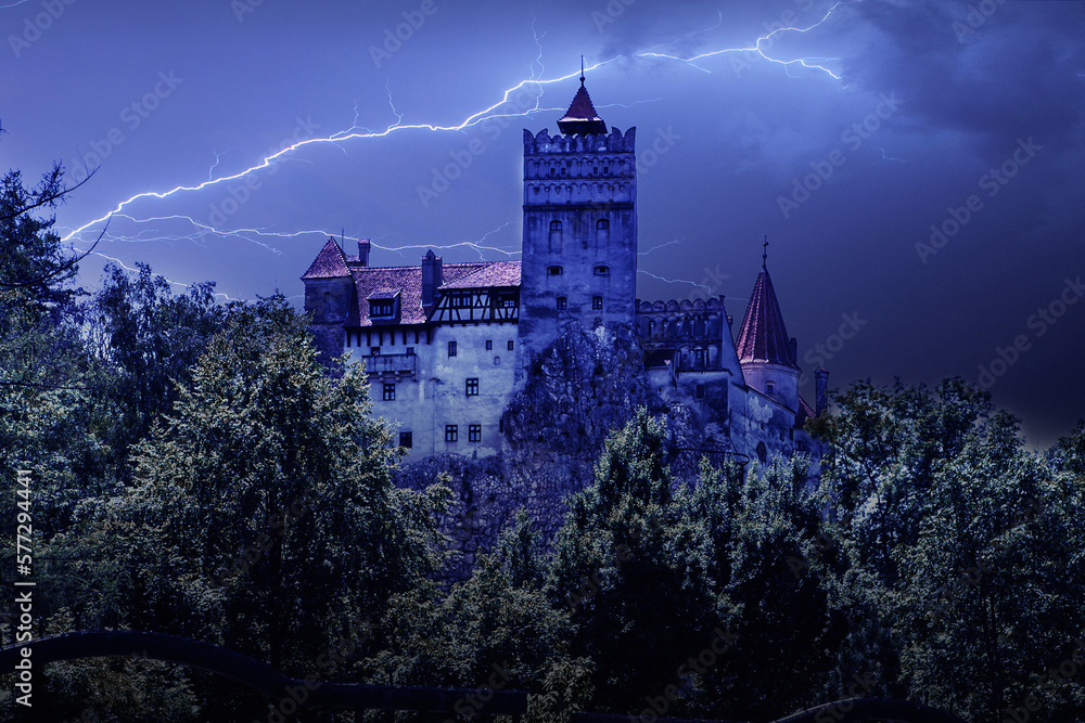 The Bran castle from Transylvania in Romania is an important tourist and cultural attraction. Dracula's Castle. The Bran castle from Transylvania in Romania is an important tourist and cultural attraction. Dracula's Castle.