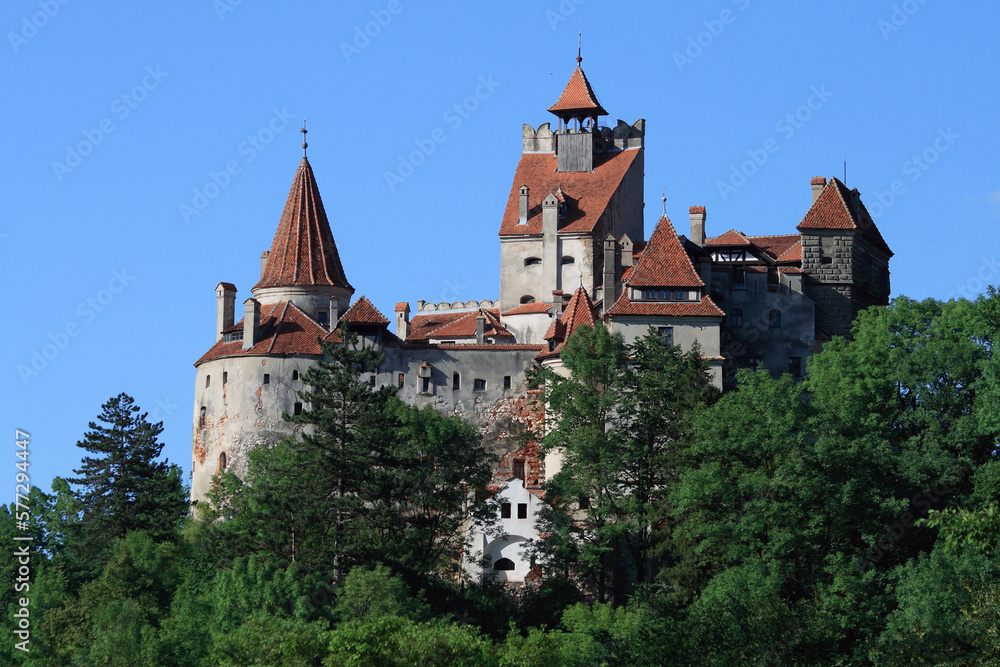 The Bran castle from Transylvania in Romania is an important tourist and cultural attraction. Dracula's Castle.