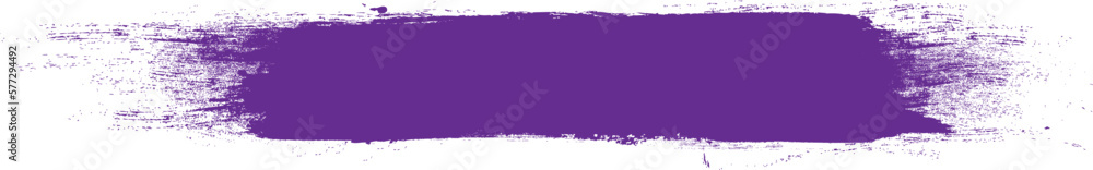 Violet brush stroke isolated on background. Paint brush stroke vector for ink paint, grunge design element, dirt banner, watercolor design, dirty texture. Trendy brush stroke, vector illustration
