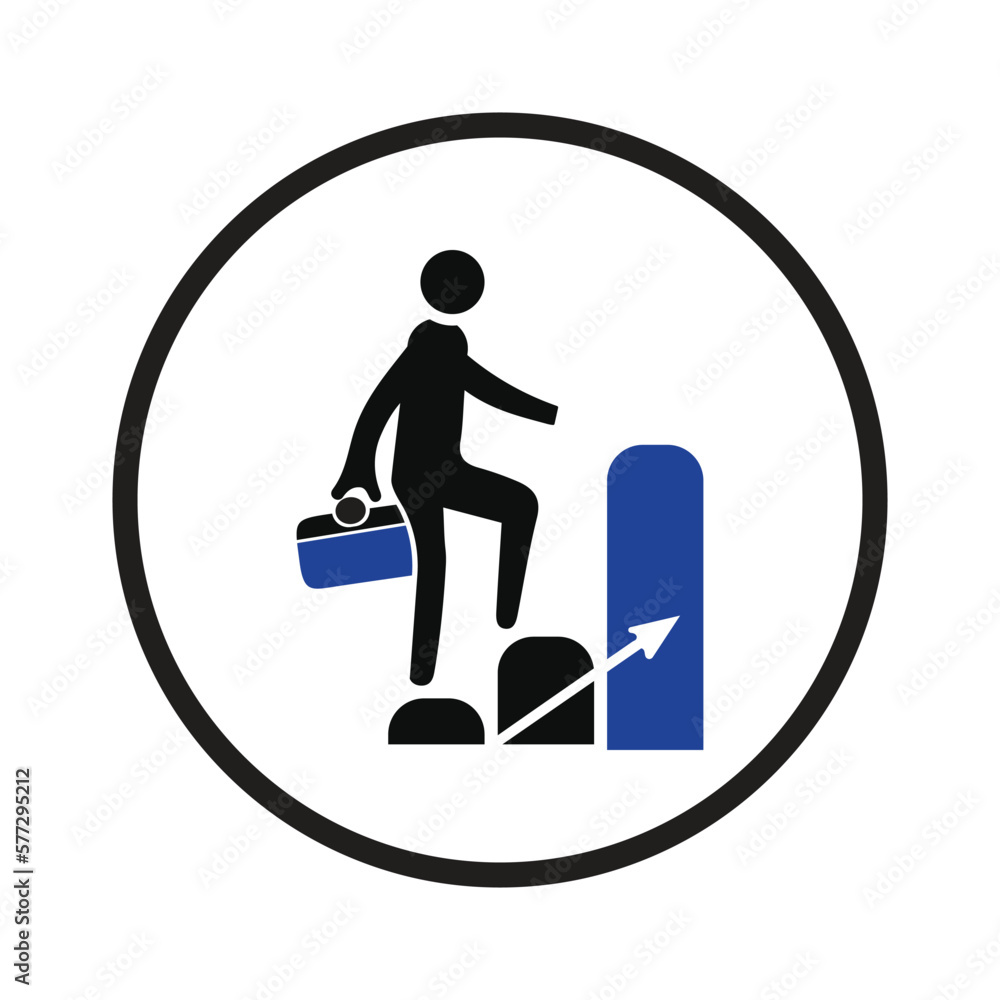 business growth rank icon