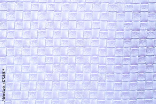 White braided leather texture. White texture for background.