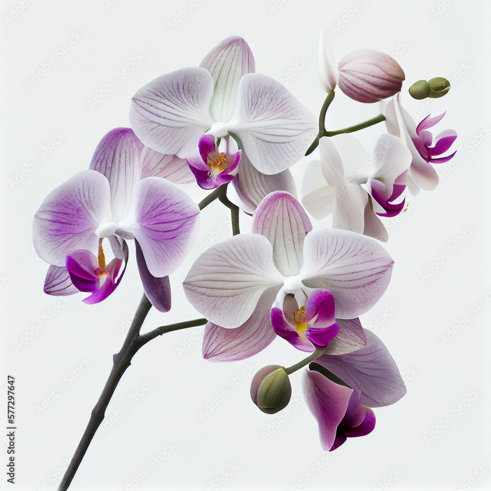 Orchid on white background Orchid on white background